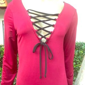 Black laced formal dress